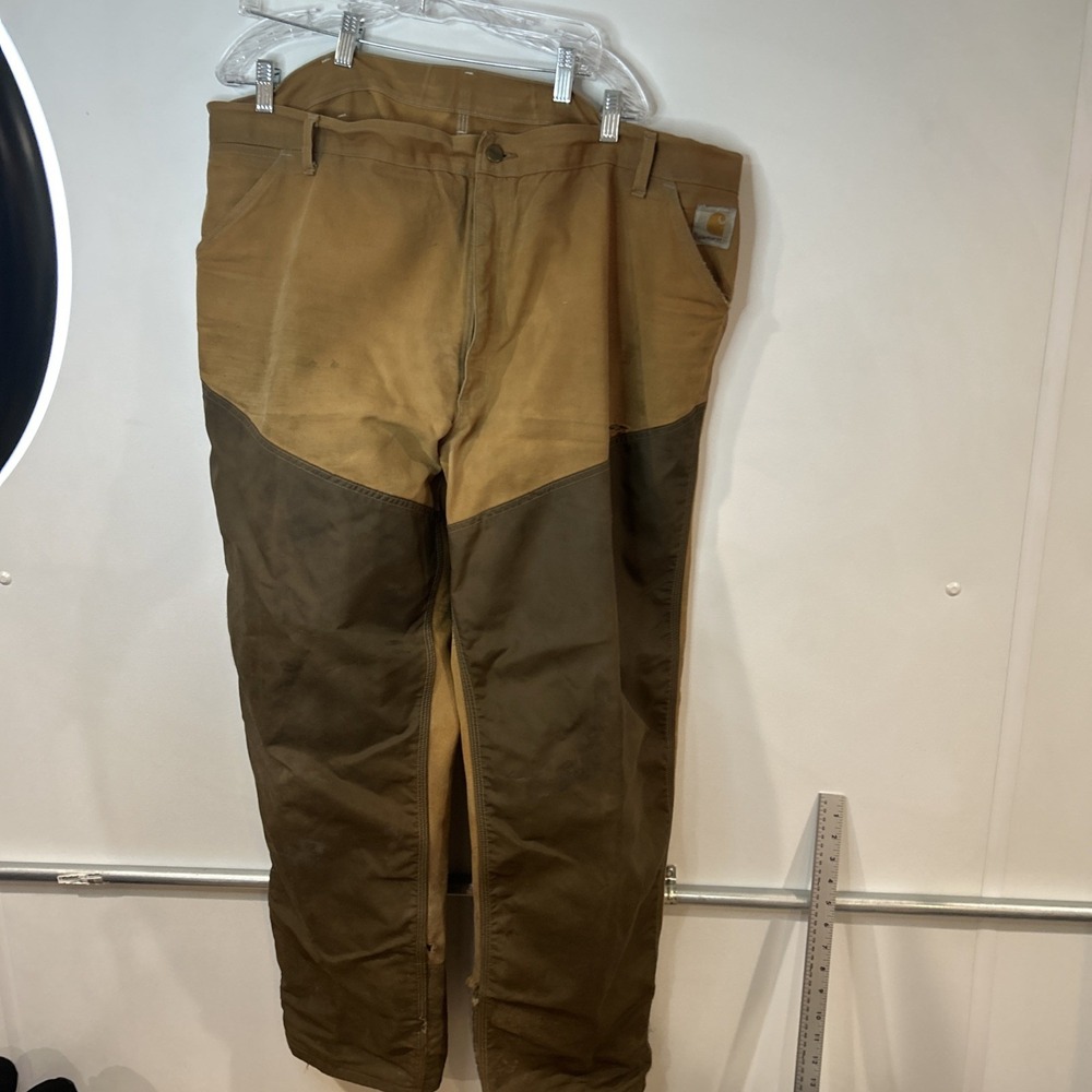 Vintage 80s Carhartt Brush Briar Double Knee Hunting Pants WU256 Men's 46x32‎
